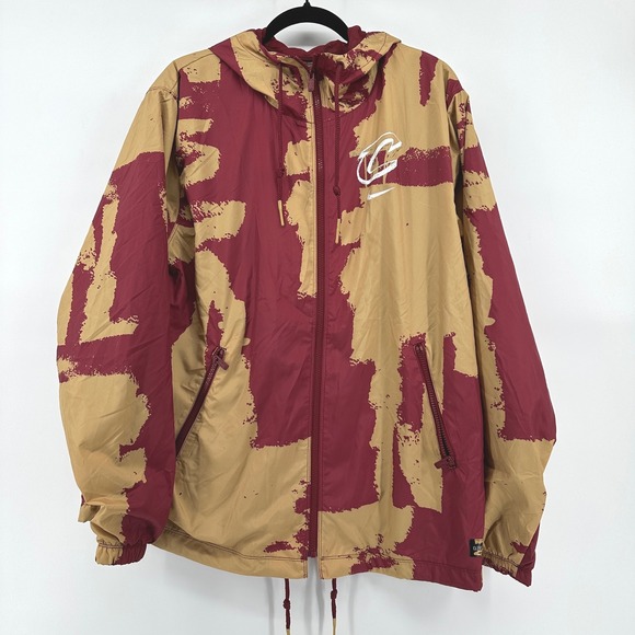 Nike Other - Nike Cleveland Cavaliers NBA Windbreaker Jacket Wine Gold IQ0862-677 Mens L